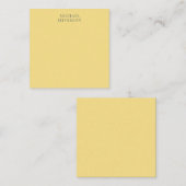 Jasmine & Slate Grey Minimalist Plain Modern Name Informatiekaartje (Voorkant / Achterkant)