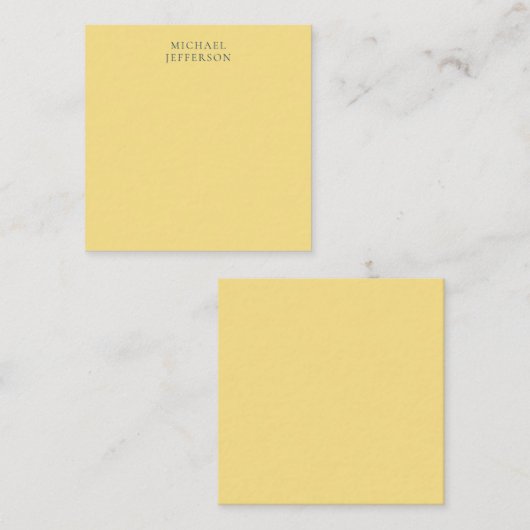 Jasmine & Slate Grey Minimalist Plain Modern Name Informatiekaartje (Voorkant / Achterkant)