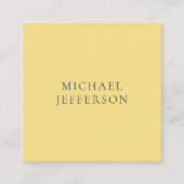 Jasmine & Slate Grey Minimalist Plain Modern Name Informatiekaartje (Voorkant)