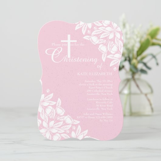 Jasmine-uitnodiging Kaart (Staand voorkant)