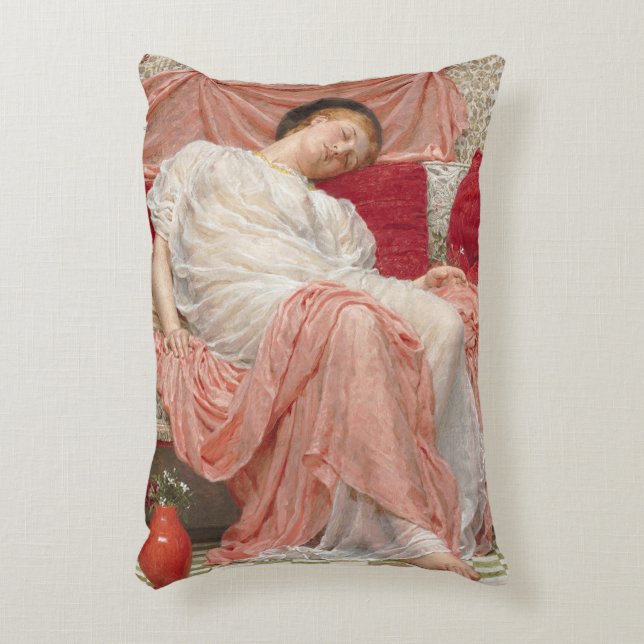 Jasmine van Albert Joseph Moore, Victoriaanse Scho Accent Kussen (Voorkant(Verticaal))