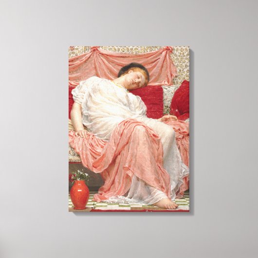 Jasmine van Albert Joseph Moore, Victoriaanse Scho Canvas Afdruk (Voorkant)