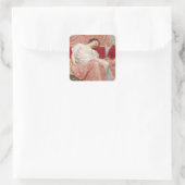 Jasmine van Albert Joseph Moore, Victoriaanse Scho Vierkante Sticker (Tas)