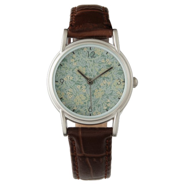 Jasmine (van William Morris) Horloge (Voorkant)