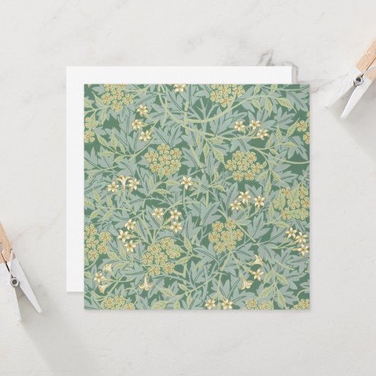 Jasmine (van William Morris) Kaart (Voorkant / Achterkant in situ)