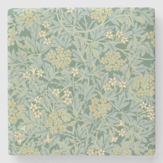 Jasmine (van William Morris) Stenen Onderzetter (Voorkant)
