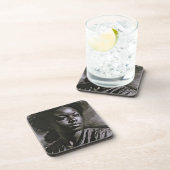 "Jasmine" vrouwen in houtskool Bier Onderzetter (Rechterzijde)