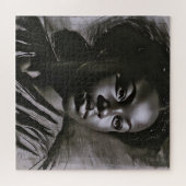 "Jasmine" vrouwen in houtskool Legpuzzel (Horizontaal)