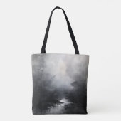 "Jasmine" vrouwen in houtskool Tote Bag (Achterkant)