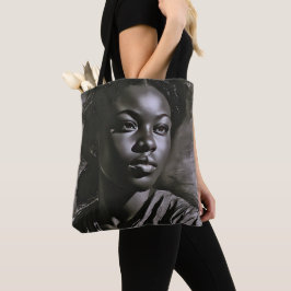 "Jasmine" vrouwen in houtskool Tote Bag