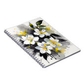 Jasmine - Waterverf bloemen Notitieboek (Rechterzijde)