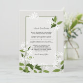 Jasmine Wedding Uitnodiging (Staand voorkant)