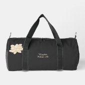 Jasmine Witte Bloem Elegante Naam Plunjezak (Achterkant)