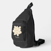 Jasmine Witte Bloem Elegante Naam Sling Bag (Rechterhoek)