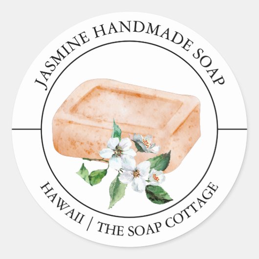 Jasmine Zeep label (Voorkant)