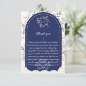 Jasminum Sambac bloem Bedankkaart (Staand voorkant)