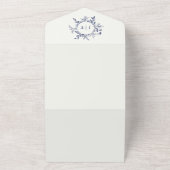 Jasminum Sambac Elegant Floral All In One Uitnodiging (Buitenkant)