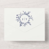 Jasminum Sambac Elegant Floral All In One Uitnodiging (Achterkant)