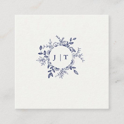 Jasminum Sambac Elegant Floral Informatiekaartje (Voorkant)