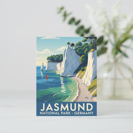 Jasmund Nationaal Park Duitsland Reizen Briefkaart (Staand voorkant)