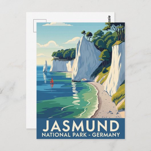 Jasmund Nationaal Park Duitsland Reizen Briefkaart (Voorkant / Achterkant)