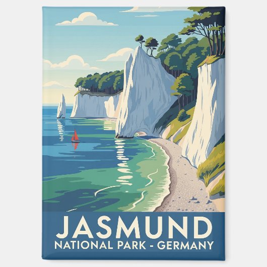 Jasmund Nationaal Park Duitsland Reizen Magneet (Voorkant)