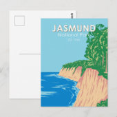 Jasmund National Park Chalk Cliffs Germany  Briefkaart (Voorkant / Achterkant)