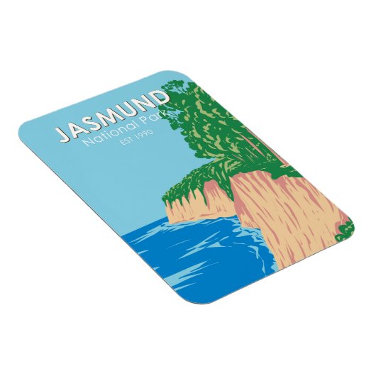 Jasmund National Park Chalk Cliffs Germany  Magneet (Rechterzijde)