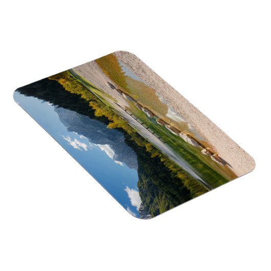 Jasna-meer in de Sloveense Alpen in herfst Magneet (Rechterzijde)