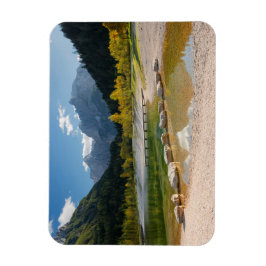 Jasna-meer in de Sloveense Alpen in herfst Magneet