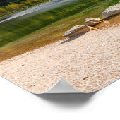 Jasna-meer in de Sloveense Alpen in herfst Poster (Hoek)