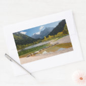 Jasna-meer in de Sloveense Alpen in herfst Rechthoekige Sticker (Envelop)