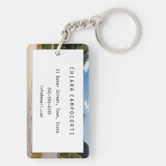 Jasna-meer in de Sloveense Alpen in herfst Sleutelhanger (achterkant)