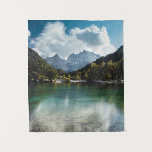 Jasna-meer in Kranjska Gora, Slovenië Wandkleed (Voorkant)