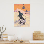 Jasna Skigebied Slowakije Reisposter Poster (Keuken)