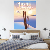 Jasna, Slowakije Ski poster. Canvas Afdruk (Insitu (Slaapkamer))