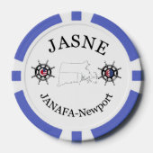 JASNE-JANAFA Challenge Coin Poker Chip (Voorkant)