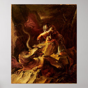 Jason Charming de draak Poster