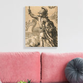 Jason die terugkomt op de Golden Fleece Canvas Afdruk (Insitu (Woonkamer))