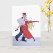 Jason Donovan Kristina Rihanoff Foxtrot Cartoon Kaart (Gele Bloem)