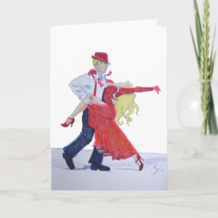 Jason Donovan Kristina Rihanoff Foxtrot Cartoon Kaart