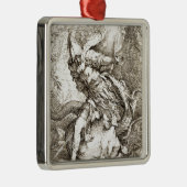 Jason en de draak (Etching 17e eeuw) Metalen Ornament (Rechts)
