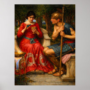 Jason en Medea door John William Waterhouse Poster