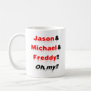 jason en michael en freddy koffiemok