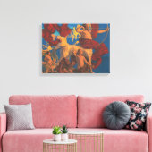 Jason en zijn leraar door Maxfield Parrish Canvas Afdruk (Insitu (Woonkamer))