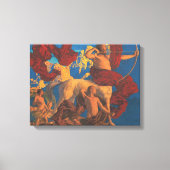 Jason en zijn leraar door Maxfield Parrish Canvas Afdruk (Voorkant)