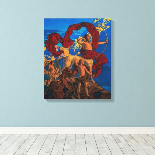 Jason en zijn leraar | Maxfield Parrish | Canvas Afdruk (Insitu (Houten vloer))
