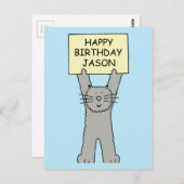 Jason Happy Birthday Briefkaart (Voorkant / Achterkant)