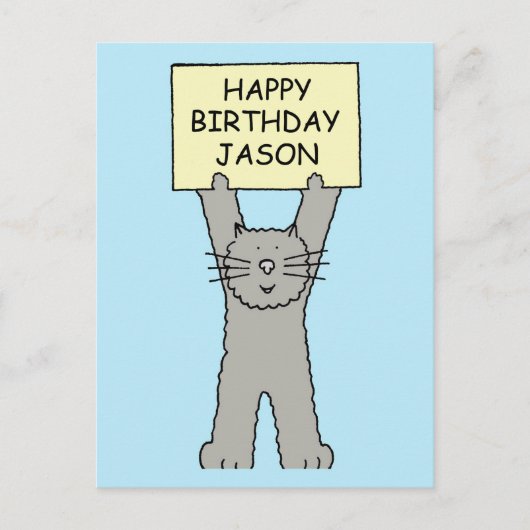 Jason Happy Birthday Briefkaart (Voorkant)