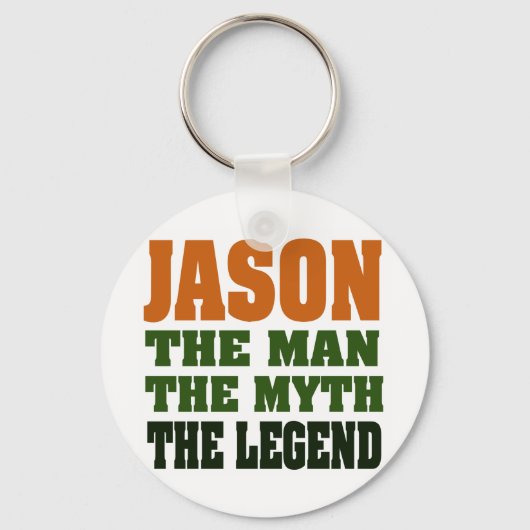 Jason - het Man, de Myth, de Legende! Sleutelhanger (Voorkant)
